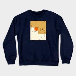 Cat and dog Crewneck Sweatshirt